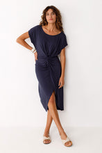 Amade Tencel Dress: Soft Knotted-Waist Midi