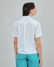 Chiringuito Embroidery Aloha Blouse White - Linen & Ecovero Viscose