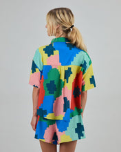 Maxi Flower Oversize Cropped Blouse - Organic Cotton & Viscose