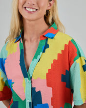 Maxi Flower Oversize Cropped Blouse - Organic Cotton & Viscose