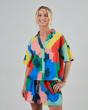Maxi Flower Oversize Cropped Blouse - Organic Cotton & Viscose