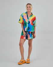 Maxi Flower Oversize Cropped Blouse - Organic Cotton & Viscose