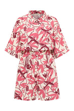 Milaa EcoVero™ Belted Jumpsuit - Berry Bird