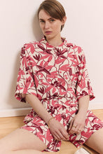 Milaa EcoVero™ Belted Jumpsuit - Berry Bird