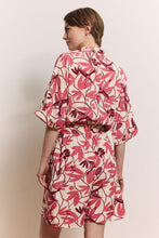 Milaa EcoVero™ Belted Jumpsuit - Berry Bird