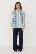 Asune Blouse - Sky Blue Bricks