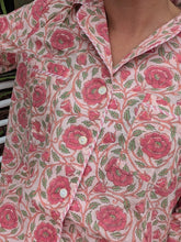 Women’s Cotton Pajama Set – Rose Garden