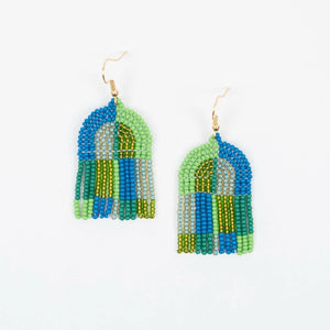 Patchwork Arco Beaded Earrings
