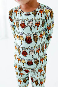 Nordic Dreams Vikings Bamboo Kids Two Piece Pajamas Set