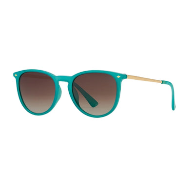 Aire - Milky Teal /Gold / Gradient Brown Polarized Sunglasses