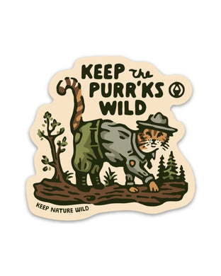 Keep the Purrks Wild Sticker