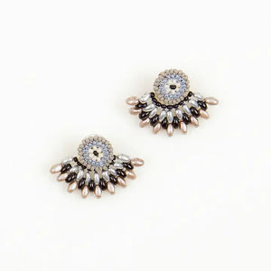 Duo Beaded Fair Trade Post Earrings (Multiple Color Options)