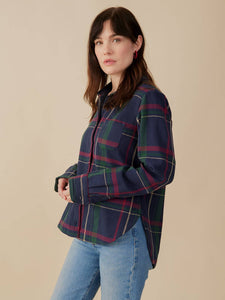 Sutton Shirt - Navy Berry Plaid
