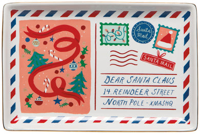 Santa Mail Christmas Dish