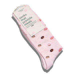 Socks That Provide Meals (Pink Donuts)