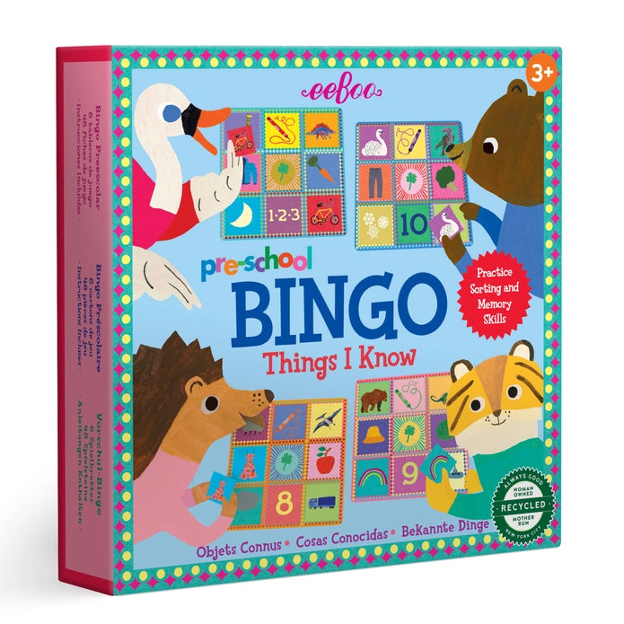 Pre-School Things I Know Bingo