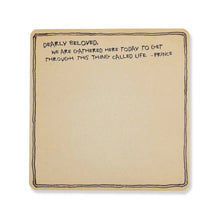 Dearly Beloved (Prince) Square Notepad