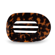 Tortoise - Flat Round Hair Clip