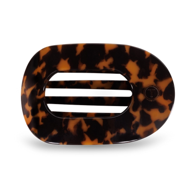 Tortoise - Flat Round Hair Clip