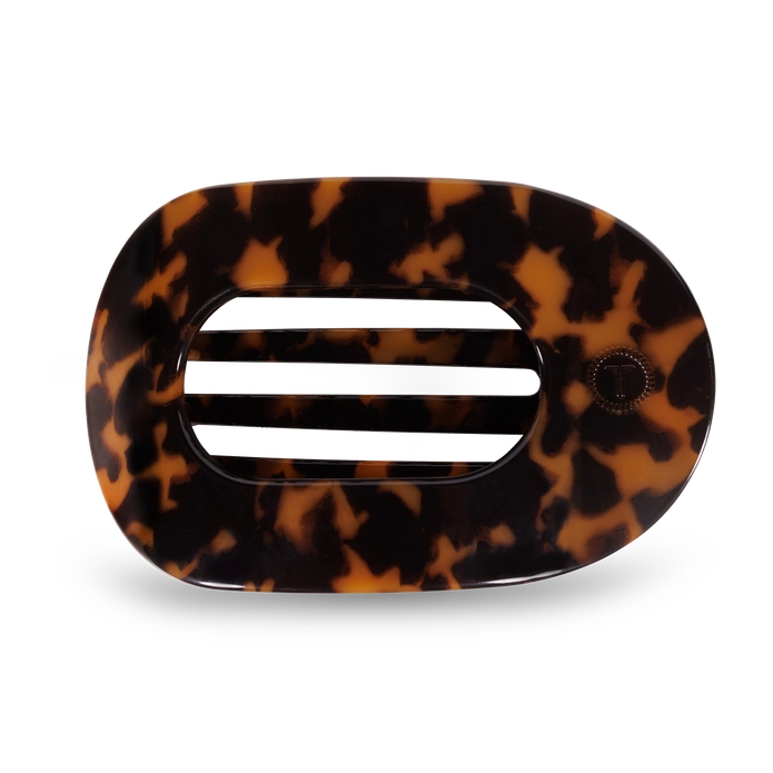 Tortoise - Flat Round Hair Clip