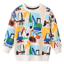 Diggers Cartoon Print Cotton Sweatshirt