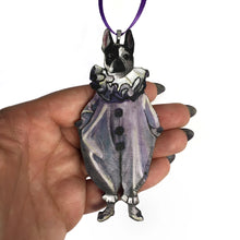 Frenchie Clown Christmas Ornament