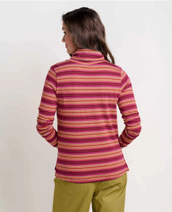 Maisey Long Sleeve T-Neck - Violet Stripe