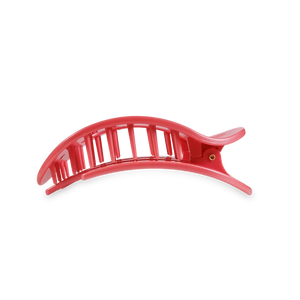 Calming Coral- Flat Round Hair Clip