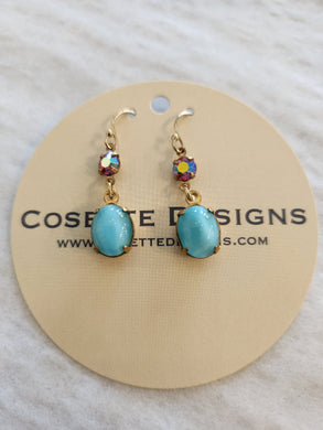 Cosette Earrings - Pink Blue