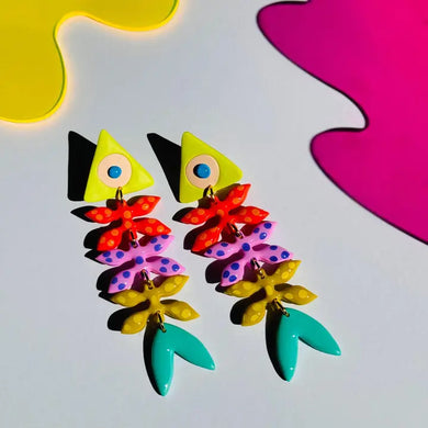 Bone Fish Earrings