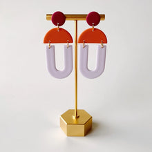 Billie | Blocky Geometric Polymer Clay Earrings (Multiple Colors)