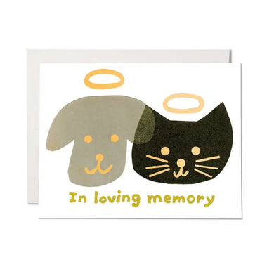 Halo Pets Sympathy Greeting Card