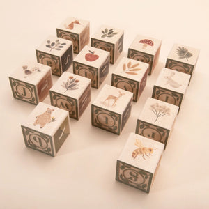 Watercolor Abc Wood Blocks