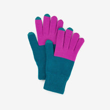 Colorblock Knit Touchscreen Gloves (Multiple Colors)