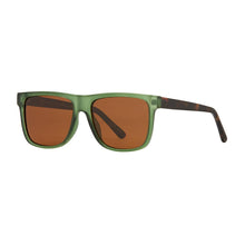 Diego - Matte Olive Green / Walnut Tortoise Temple Sunglasses
