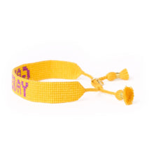 Game Day Adjustable Beaded Bracelet Yellow + Purple