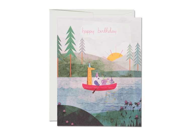 Canoe Greeting Card