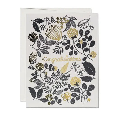 Clover Gold Congratulations Greeting Card