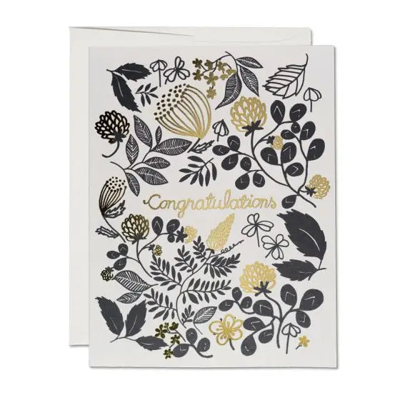 Clover Gold Congratulations Greeting Card