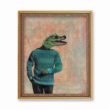 Alligator Retro 8x10" Art Print