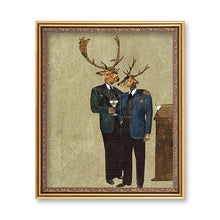 Martini Bar Deer 8X10 Art Print