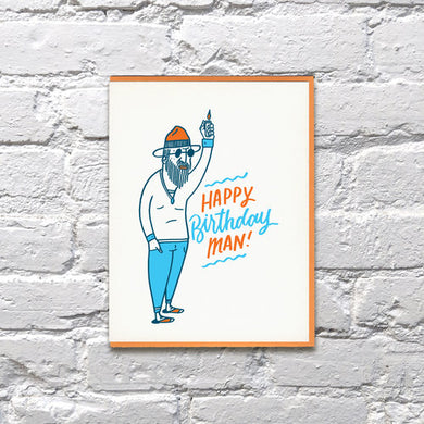 Happy Birthday Man Greeting Card