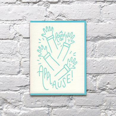 A Round of Applause Congratulations Greeting Card