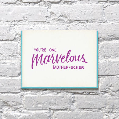 Marvelous Motherfucker Greeting Card