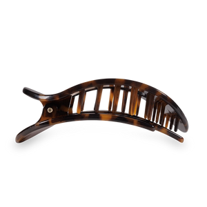 Tortoise - Flat Round Hair Clip