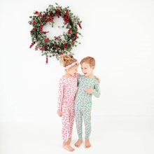 Candy Cane Lane Christmas Bamboo Two Piece Pajamas Set