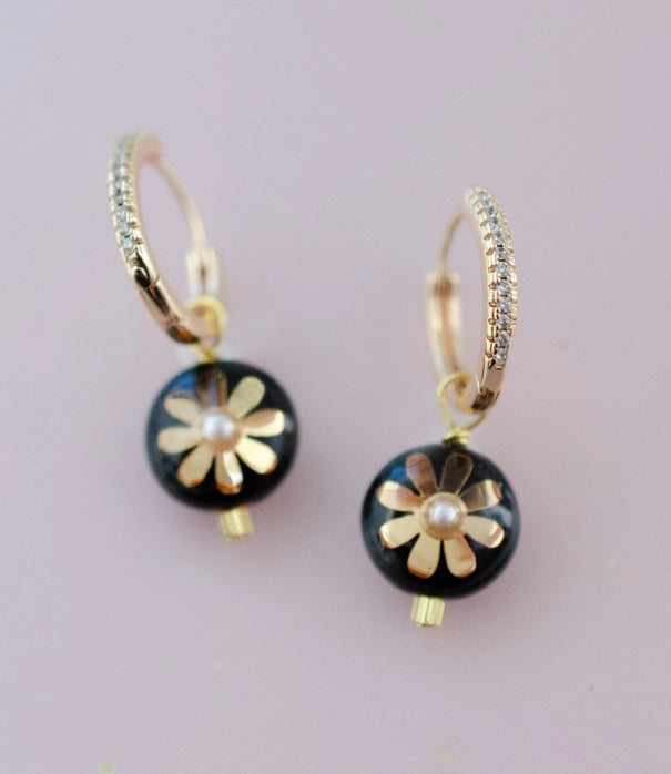 Mira Flower Dangle Earrings
