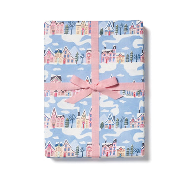 Little Pink Houses Holiday Wrapping Paper