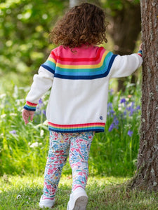 Organic Cotton Rainbow Cardigan