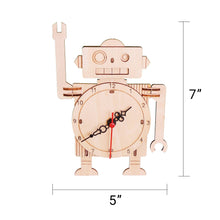 Robot Clock DIY Kit, Educational STEM Toy for Kid, Craft Kit